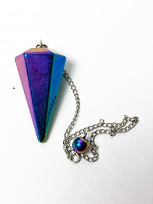Hematite, Plated Pendulum Cone