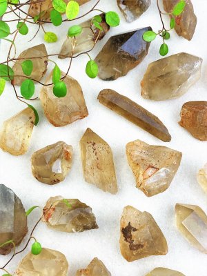 Citrine, natural Rough points Big pack