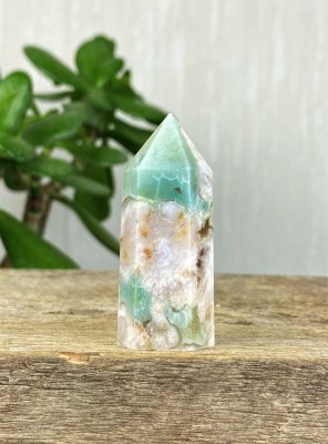 Agate, Green Flower Point