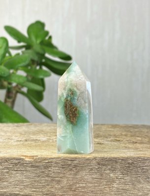 Agate, Green Flower Point