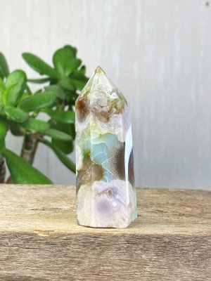 Agate, Green Flower Point