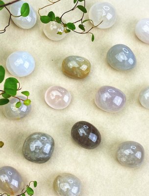 Rose Quartz, Blue Cuddle stones