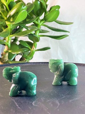 Elephant, Stone Animal Polished