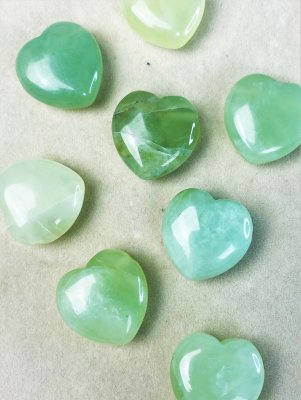 Jade, Heart Polished Holed