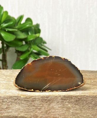 Agat, Halvpolerad bit