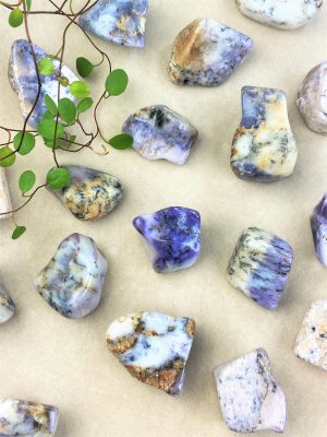 Opal, Purple Dendritic Tumbled