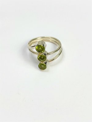 Peridote, Ring in Sterling Silver 925