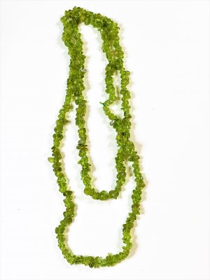 Peridot, Halsband Chips Lång