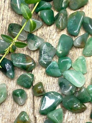 Chalcedony, Green Tumbled Small Big Pack