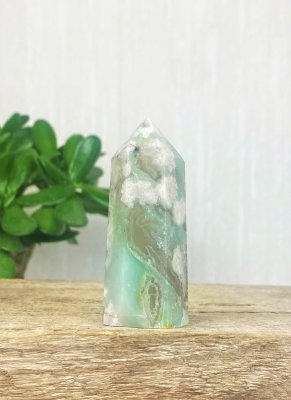 Agate, Green Flower Point