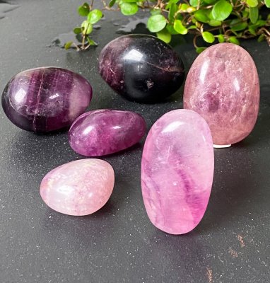 Fluorite, Purple Cuddle stones