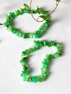 Chrysoprase, Bracelets Chips HQ