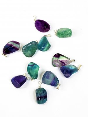 Fluorit, Regnbåge Hänge Nugget