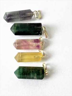 Fluorite, Rainbow Pendant Pen