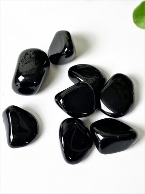 Obsidian, Black Tumbled Big Pack