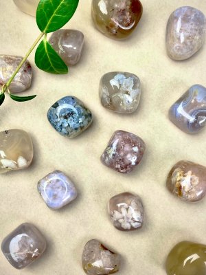 Agate, Flower Tumbled Big pack