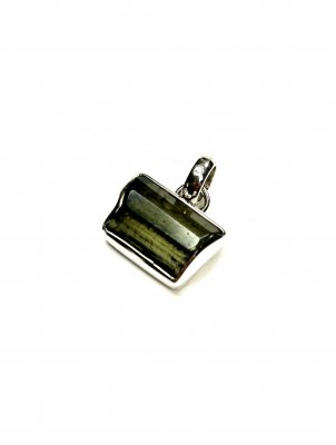 Moldavite, Pendant Sterling silver