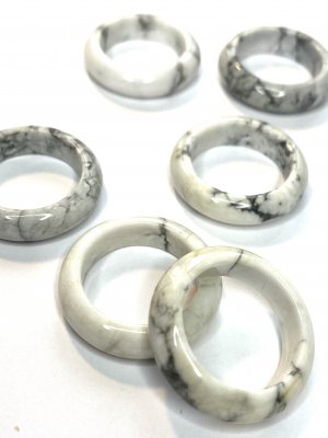 Howlite, Stone Ring