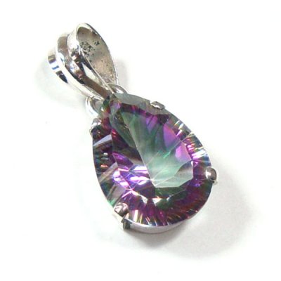 Topaz, Mystic Pendant in Sterling Silver