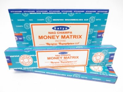 Incense Sticks, Satya Nag Champa Money Matrix Box