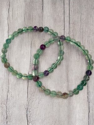 Fluorit, Armband Rund