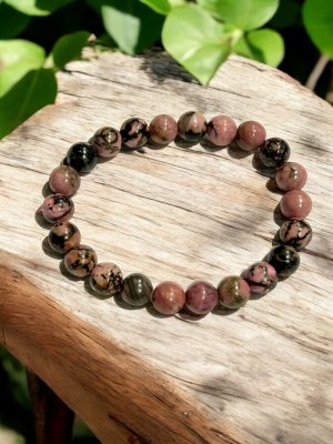 Rodonit, Armband Rund