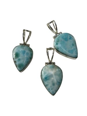Larimar, Pendant in Sterling Silver