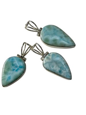 Larimar, Hänge i Sterling Silver