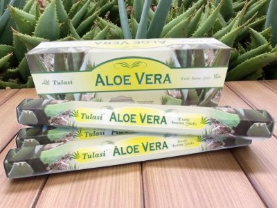 Incense Sticks, Tulasi Aloe Vera Box