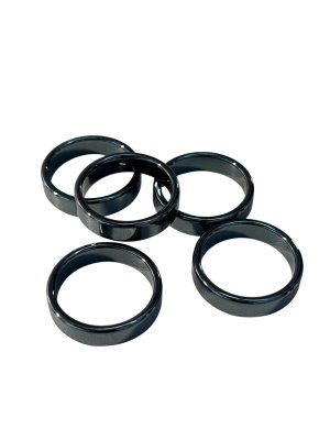 Hematite, Stone ring Smooth