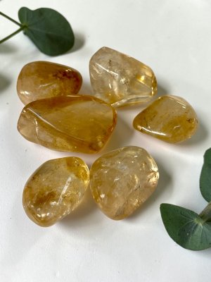 Citrine, Natural Tumbled