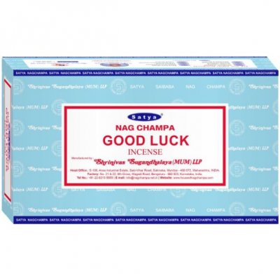 Incense Sticks, Satya Nag Champa Good Luck Box