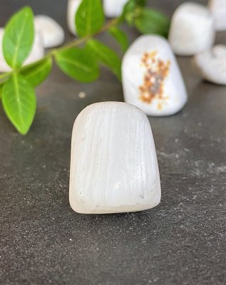 Scolecite, Tumbled Matt