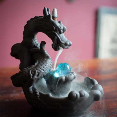 Incense Holder, Backflow Dragon