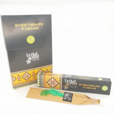 Incense, Sticks Tribal Soul Sweet Grass & Cedar Tribal Soul Box